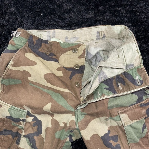 Vintage US Army Pants Mens Small Regular Woodland Camo BDU Combat Military 80s - Picture 5 of 11